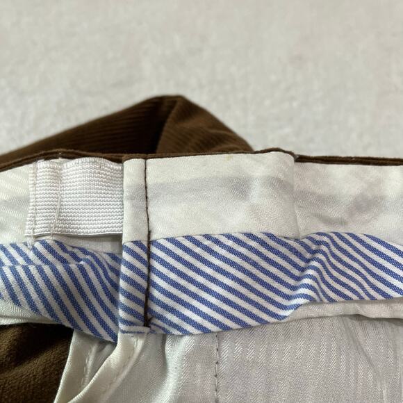 Land’s End Men’s Corduroy Pants Sz 40/33 Traditional Fit Brown Straight - Picture 4 of 8